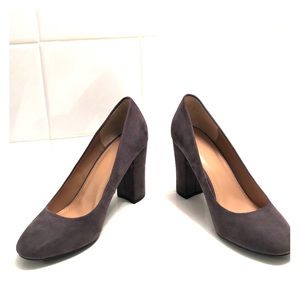 A New Day Gray Suede Heels